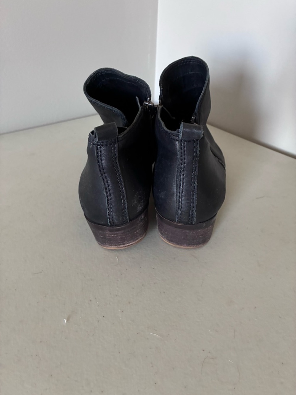 Lucky Brand Black Leather Ankle Booties - Picture 2 of 6